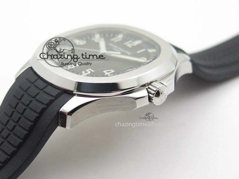Aquanaut Jumbo V4 SS Black Dial on Black Rubber Strap Best Edition A2824
