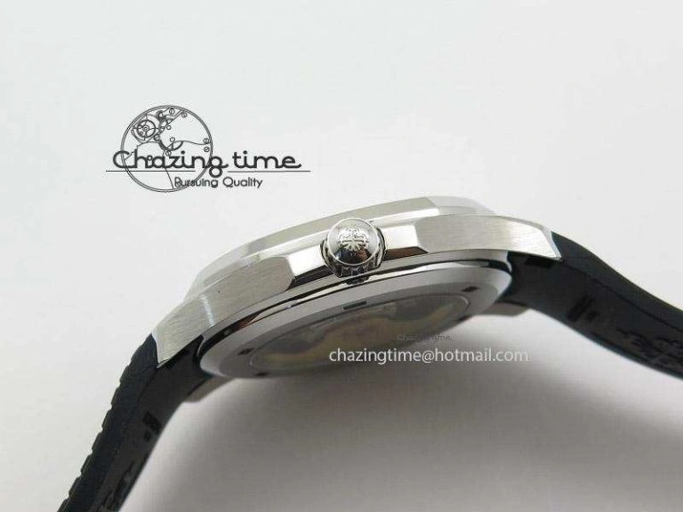 Aquanaut Jumbo V4 SS Black Dial on Black Rubber Strap Best Edition A2824