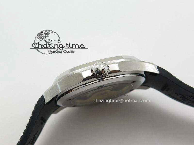 Aquanaut Jumbo V4 SS Black Dial on Black Rubber Strap Best Edition A2824