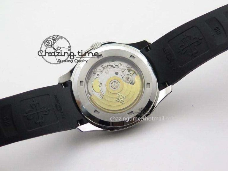 Aquanaut Jumbo V4 SS Black Dial on Black Rubber Strap Best Edition A2824