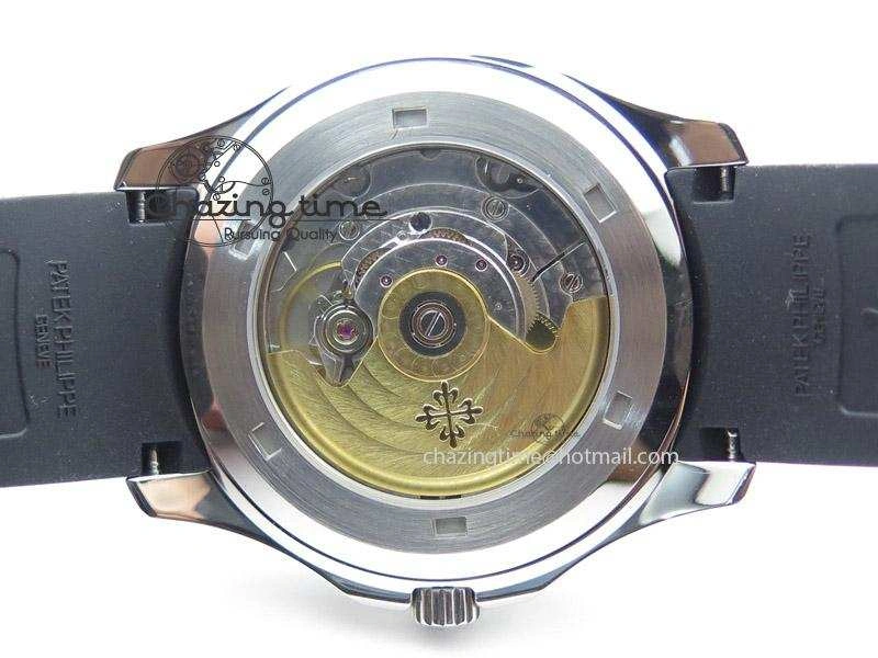 Aquanaut Jumbo V4 SS Black Dial on Black Rubber Strap Best Edition A2824