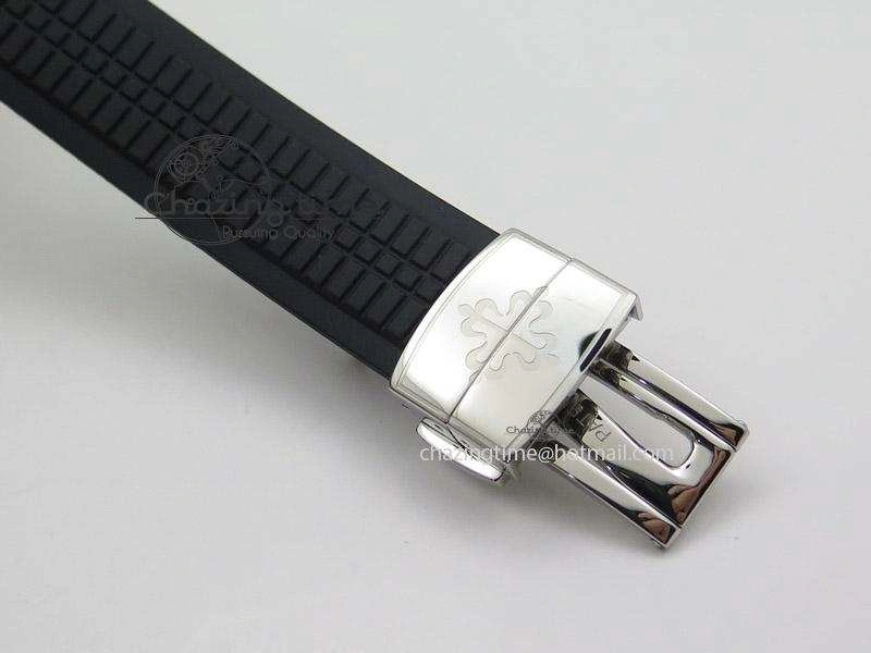 Aquanaut Jumbo V4 SS Black Dial on Black Rubber Strap Best Edition A2824