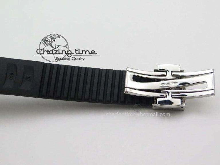 Aquanaut Jumbo V4 SS Black Dial on Black Rubber Strap Best Edition A2824