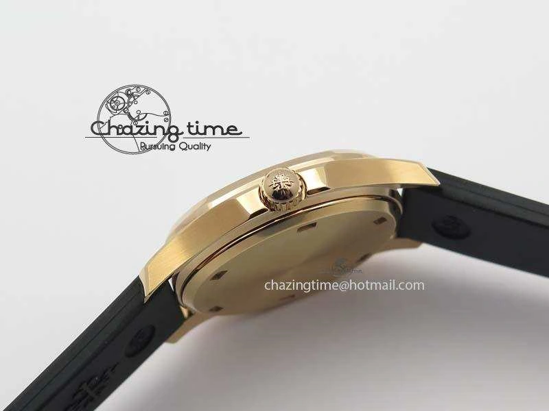 Aquanaut RG 35mm Best Edition Black Dial Diamond Bezel On Black Rubber Strap Ronda Quartz