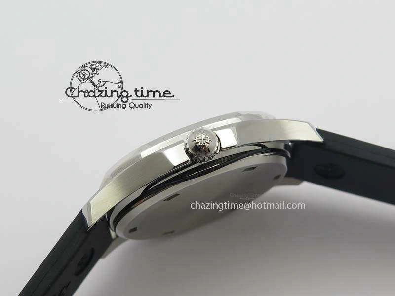 Aquanaut SS 35mm Best Editon Black Dial Diamond Bezel on Black Rubber Strap Ronda Quartz