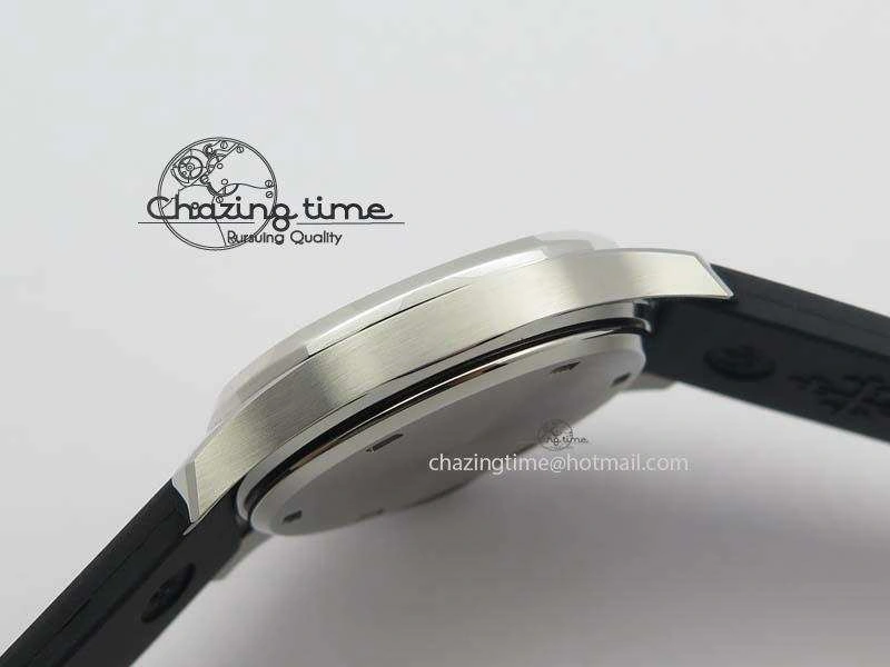 Aquanaut SS 35mm Best Editon Black Dial Diamond Bezel on Black Rubber Strap Ronda Quartz