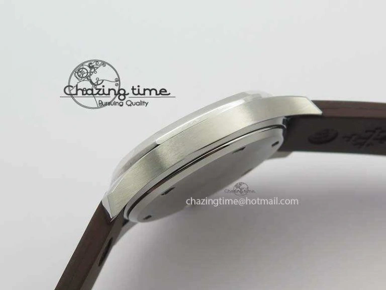 Aquanaut SS 35mm Best Editon Brown Dial Diamond Bezel on Brown Rubber Strap Ronda Quartz