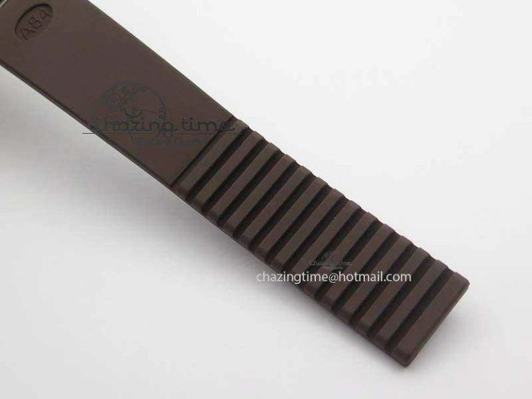 Aquanaut SS 35mm Best Editon Brown Dial Diamond Bezel on Brown Rubber Strap Ronda Quartz