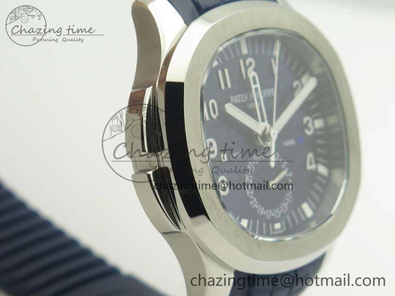 Aquanaut Time Travel 5164A SS Blue Dial On Rubber Strap 324SC