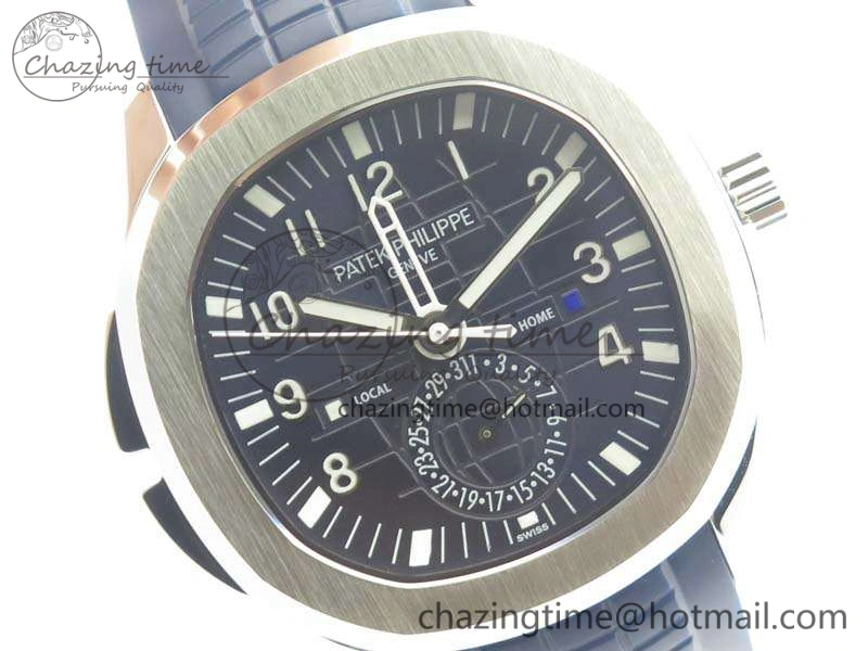 Aquanaut Time Travel 5164A SS Blue Dial On Rubber Strap 324SC