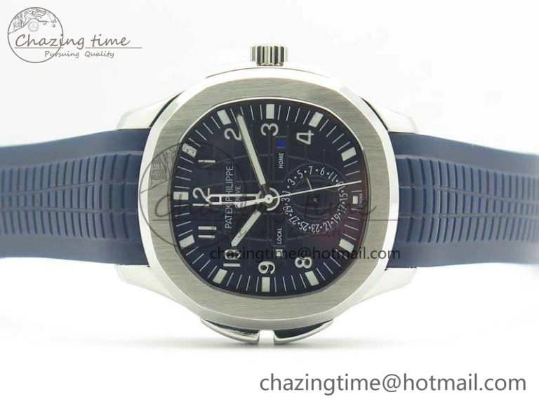 Aquanaut Time Travel 5164A SS Blue Dial On Rubber Strap 324SC