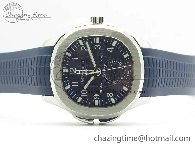 Aquanaut Time Travel 5164A SS Blue Dial On Rubber Strap 324SC