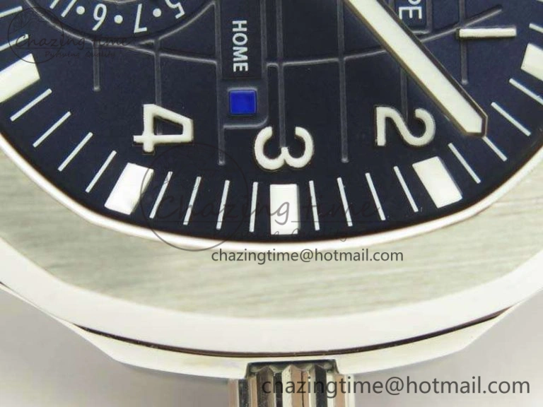 Aquanaut Time Travel 5164A SS Blue Dial On Rubber Strap 324SC