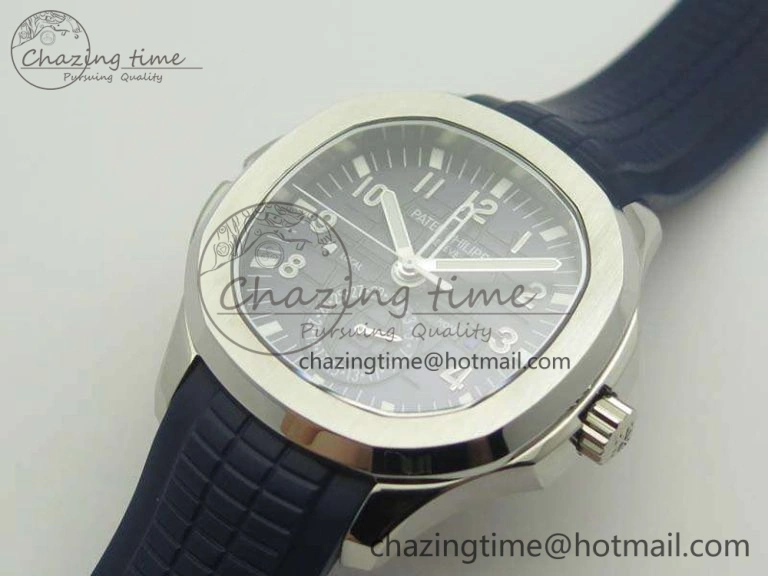 Aquanaut Time Travel 5164A SS Blue Dial On Rubber Strap 324SC