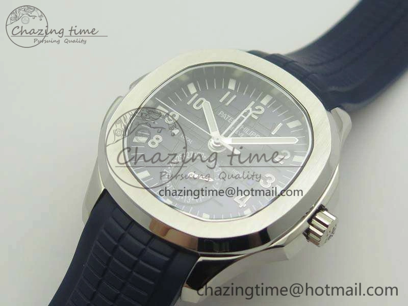 Aquanaut Time Travel 5164A SS Blue Dial On Rubber Strap 324SC