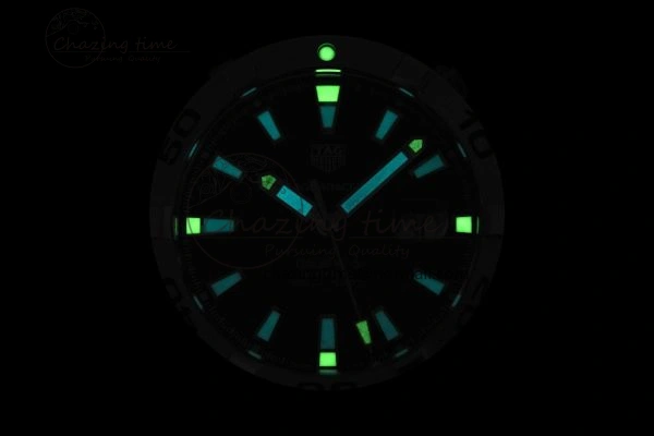Aquaracer Calibre 5 44mm TARF 1:1 Best Edition Blue Dial SS Bezel on SS Bracelet SW200