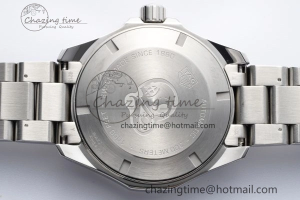 Aquaracer Calibre 5 44mm TARF 1:1 Best Edition White Dial SS Bezel on SS Bracelet SW200