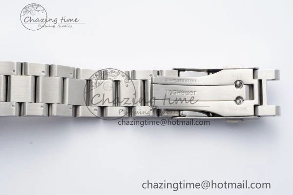 Aquaracer Calibre 5 44mm TARF 1:1 Best Edition White Dial SS Bezel on SS Bracelet SW200