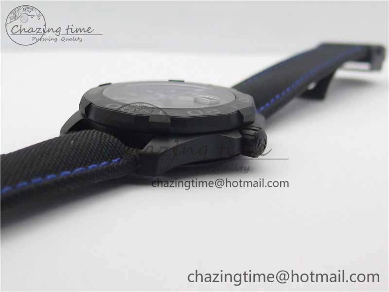Aquaracer Calibre 5 Blue Carbon TBF 1:1 Best Edition Carbon Dial on Nylon Strap A2824