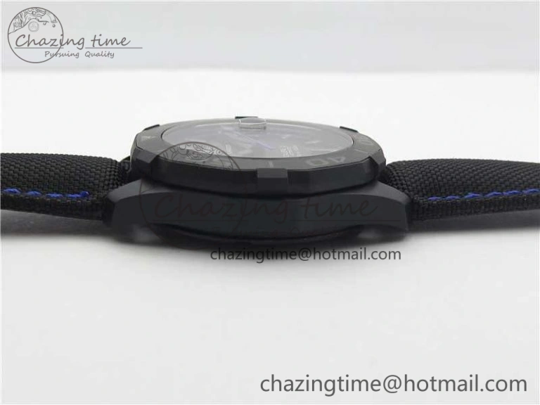 Aquaracer Calibre 5 Blue Carbon TBF 1:1 Best Edition Carbon Dial on Nylon Strap A2824