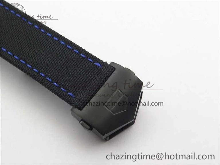 Aquaracer Calibre 5 Blue Carbon TBF 1:1 Best Edition Carbon Dial on Nylon Strap A2824