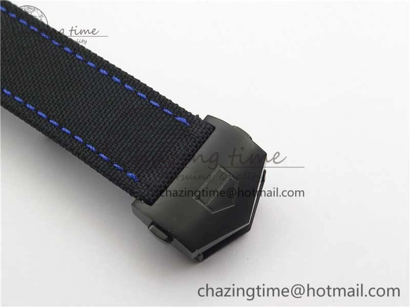 Aquaracer Calibre 5 Blue Carbon TBF 1:1 Best Edition Carbon Dial on Nylon Strap A2824