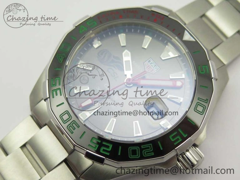 Aquaracer Calibre 5 CSL 43mm SS GSF 1:1 Best Edition Gray Dial on SS Bracelet A2824