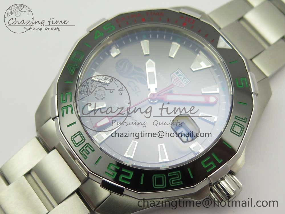 Aquaracer Calibre 5 CSL 43mm SS GSF 1:1 Best Edition Gray Dial on SS Bracelet A2824