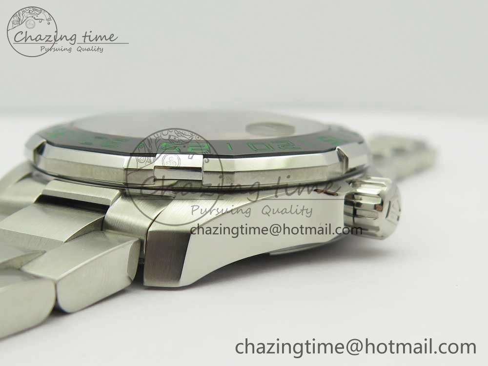 Aquaracer Calibre 5 CSL 43mm SS GSF 1:1 Best Edition Gray Dial on SS Bracelet A2824