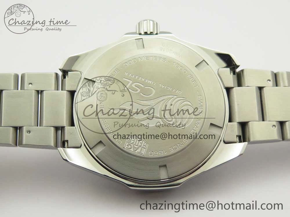 Aquaracer Calibre 5 CSL 43mm SS GSF 1:1 Best Edition Gray Dial on SS Bracelet A2824