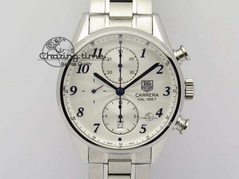 Aquaracer Calibre 5 CSL 43mm SS GSF 1:1 Best Edition Gray Dial on SS Bracelet A2824