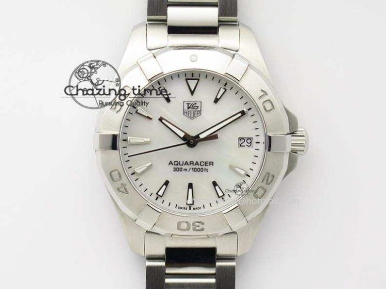 Aquaracer Calibre 5 CSL 43mm SS GSF 1:1 Best Edition Gray Dial on SS Bracelet A2824