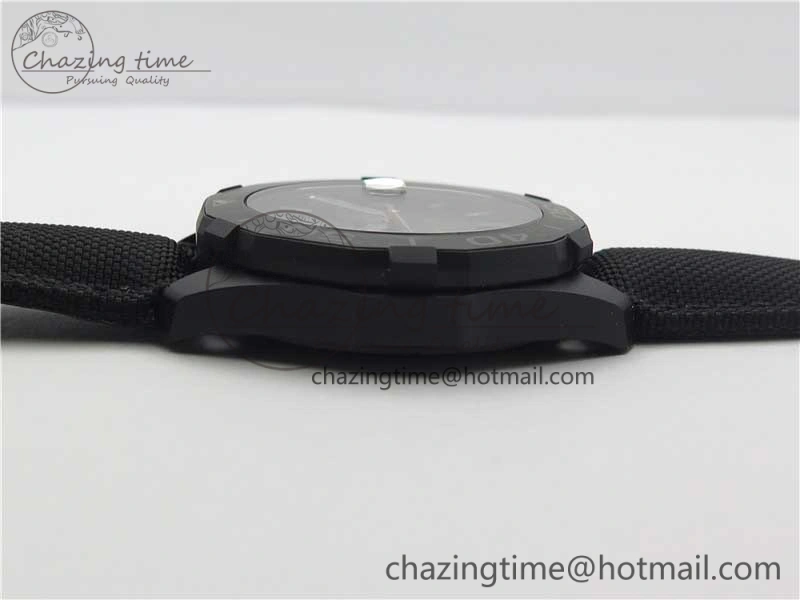 Aquaracer Calibre 5 Gold Carbon TBF 1:1 Best Edition Carbon Dial on Nylon Strap A2824