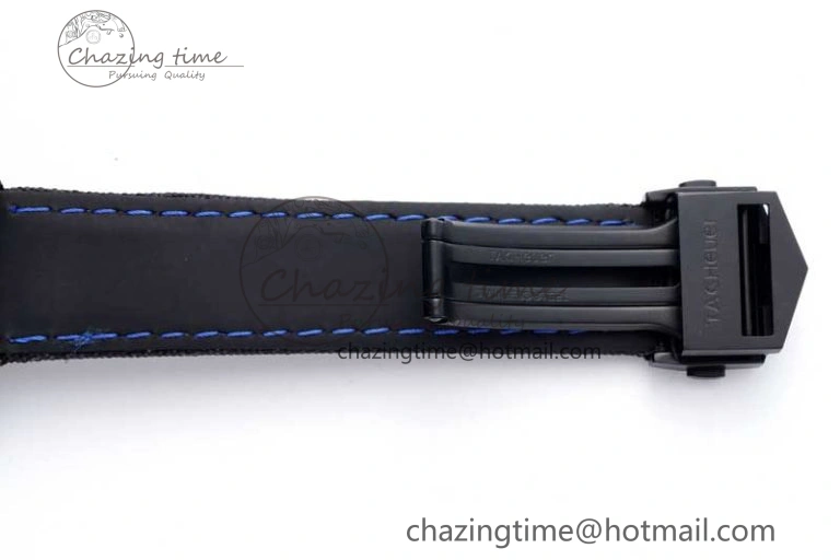 Aquaracer Calibre 5 PVD 41mm TARF 1:1 Best Edition Carbon Blue Dial on Black Nylon Strap SW200