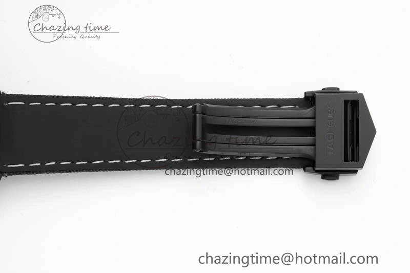 Aquaracer Calibre 5 PVD 41mm TARF 1:1 Best Edition Carbon RG Dial on Black Nylon Strap SW200