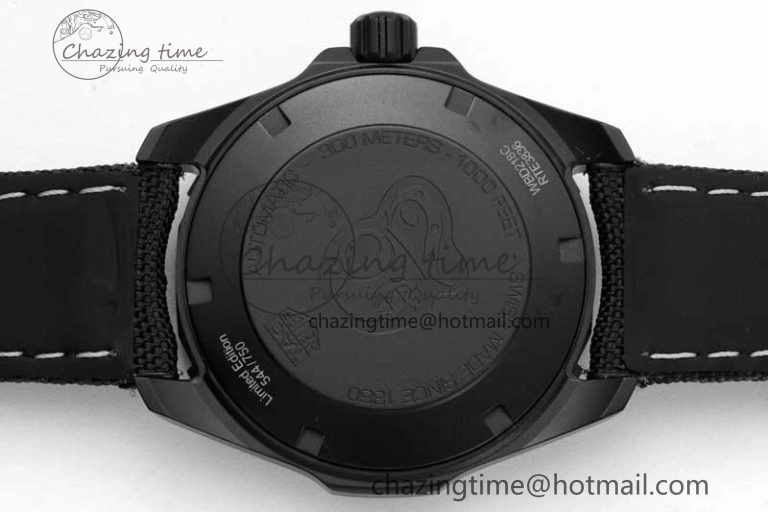 Aquaracer Calibre 5 PVD 41mm TARF 1:1 Best Edition Carbon RG Dial on Black Nylon Strap SW200