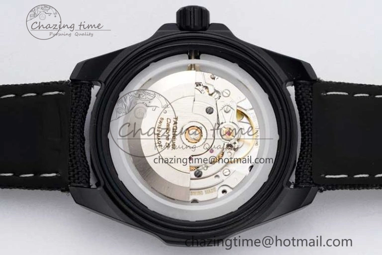 Aquaracer Calibre 5 PVD 41mm TARF 1:1 Best Edition Carbon RG Dial on Black Nylon Strap SW200