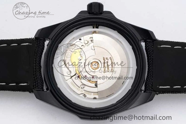 Aquaracer Calibre 5 PVD 41mm TARF 1:1 Best Edition Carbon RG Dial on Black Nylon Strap SW200