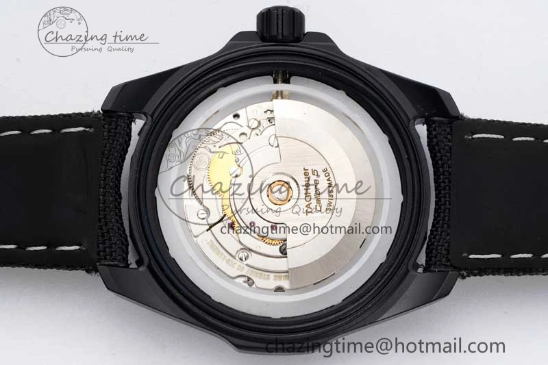 Aquaracer Calibre 5 PVD 41mm TARF 1:1 Best Edition Carbon RG Dial on Black Nylon Strap SW200