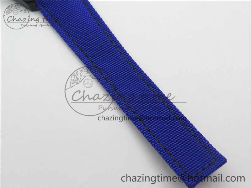 Aquaracer Calibre 5 PVD 43mm V6F 1:1 Best Edition Black Blue Dial on Blue Nylon Strap A2824