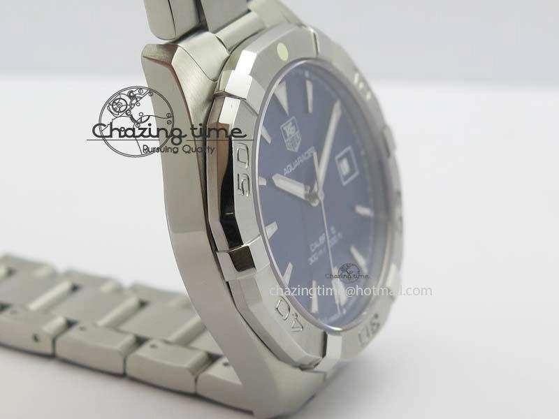 Aquaracer Calibre 5 SS 1:1 Best Edition Blue Dial On SS Bracelet A2824