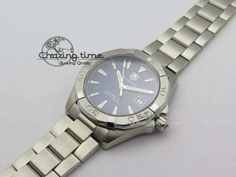 Aquaracer Calibre 5 SS 1:1 Best Edition Blue Dial On SS Bracelet A2824