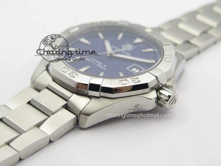 Aquaracer Calibre 5 SS 1:1 Best Edition Blue Dial On SS Bracelet A2824