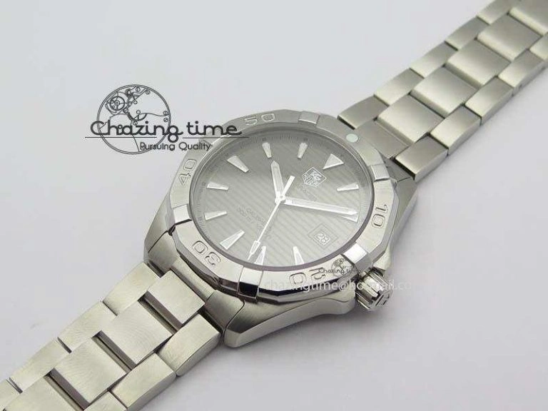 Aquaracer Calibre 5 SS 1:1 Best Edition Gray Dial On SS Bracelet A2824
