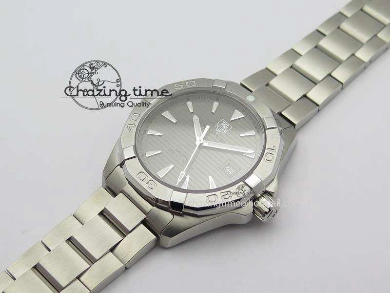 Aquaracer Calibre 5 SS 1:1 Best Edition Gray Dial On SS Bracelet A2824