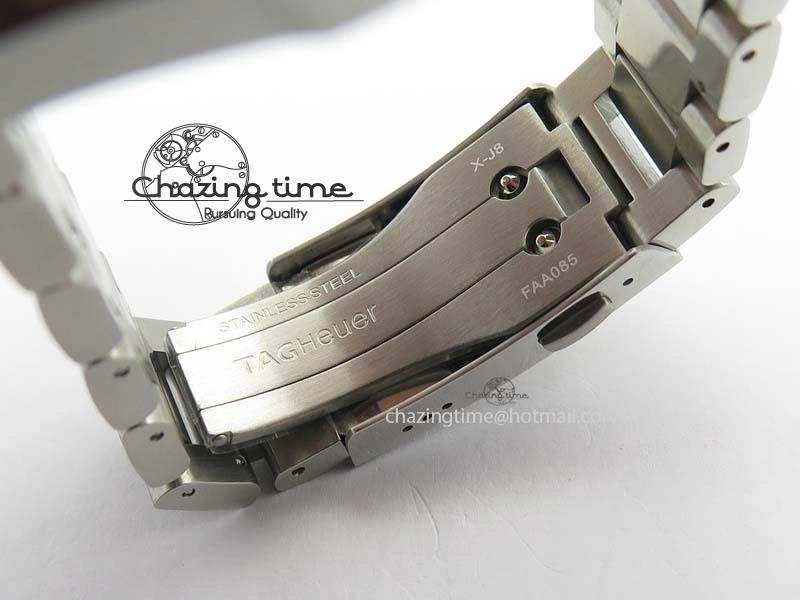 Aquaracer Calibre 5 SS MKF 1:1 Best Edition Blue Textured Dial Ceramic Bezel On SS Bracelet A2824