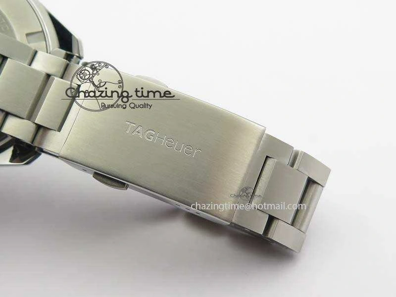 Aquaracer Calibre 5 SS MKF 1:1 Best Edition Blue Textured Dial Ceramic Bezel On SS Bracelet A2824