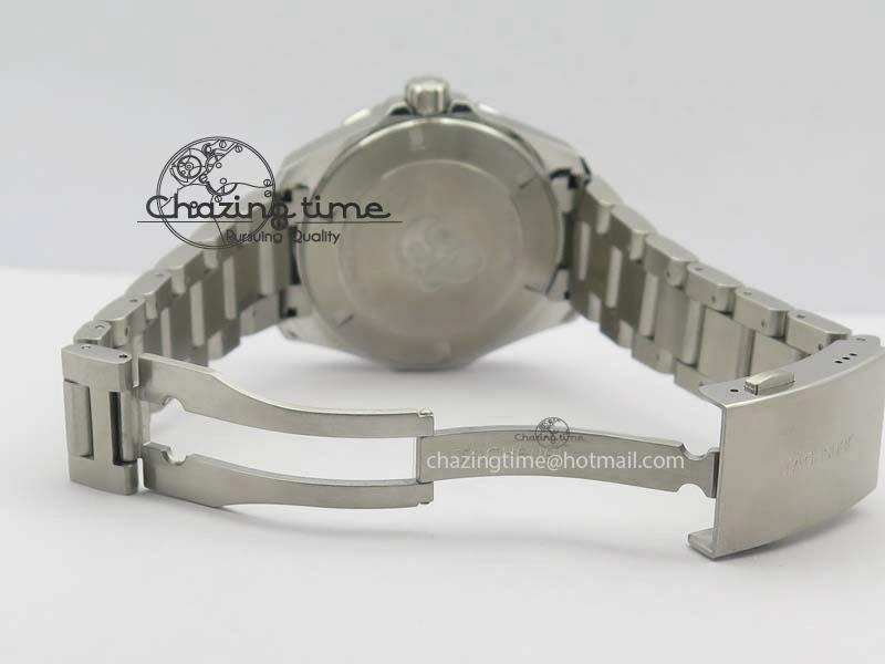 Aquaracer Calibre 5 SS MKF 1:1 Best Edition Blue Textured Dial Ceramic Bezel On SS Bracelet A2824