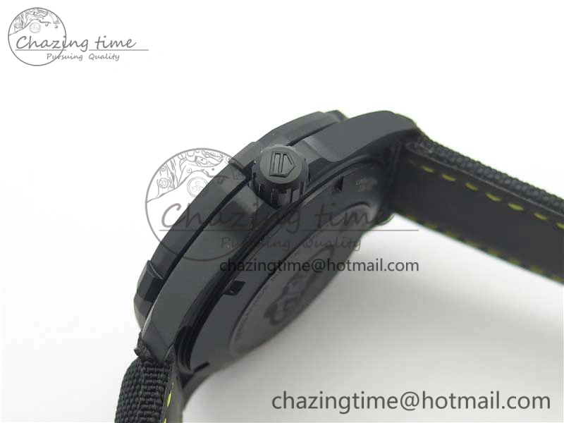Aquaracer Calibre 5 Yellow Carbon TBF 1:1 Best Edition Carbon Dial on Nylon Strap A2824