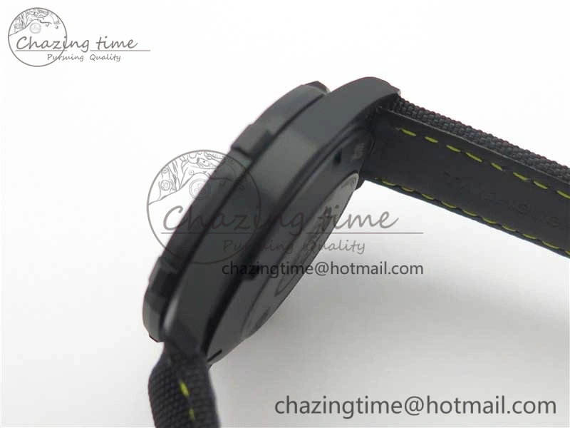 Aquaracer Calibre 5 Yellow Carbon TBF 1:1 Best Edition Carbon Dial on Nylon Strap A2824